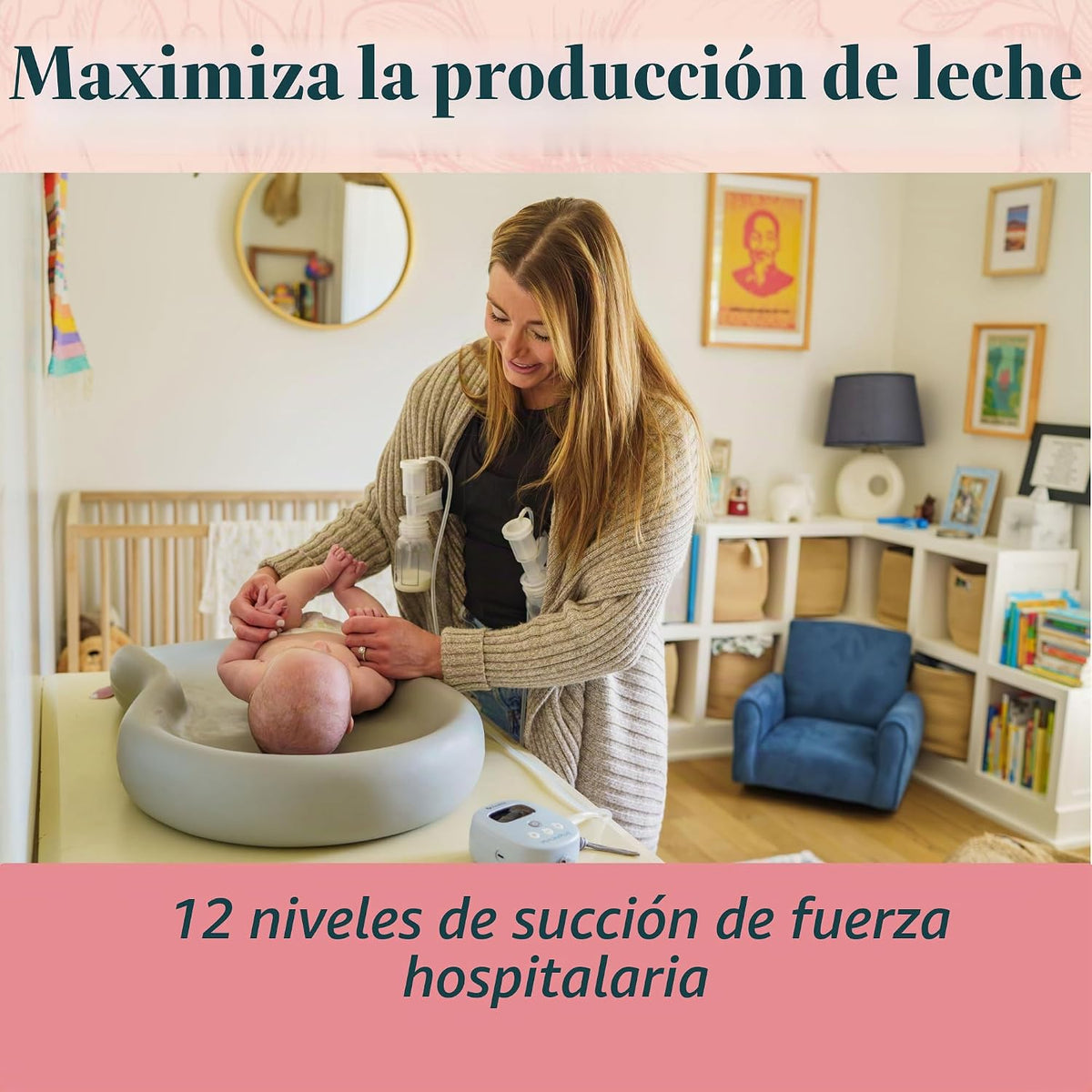 Ameda MYA Joy - Extractor de leche eléctrico portátil doble con bol...