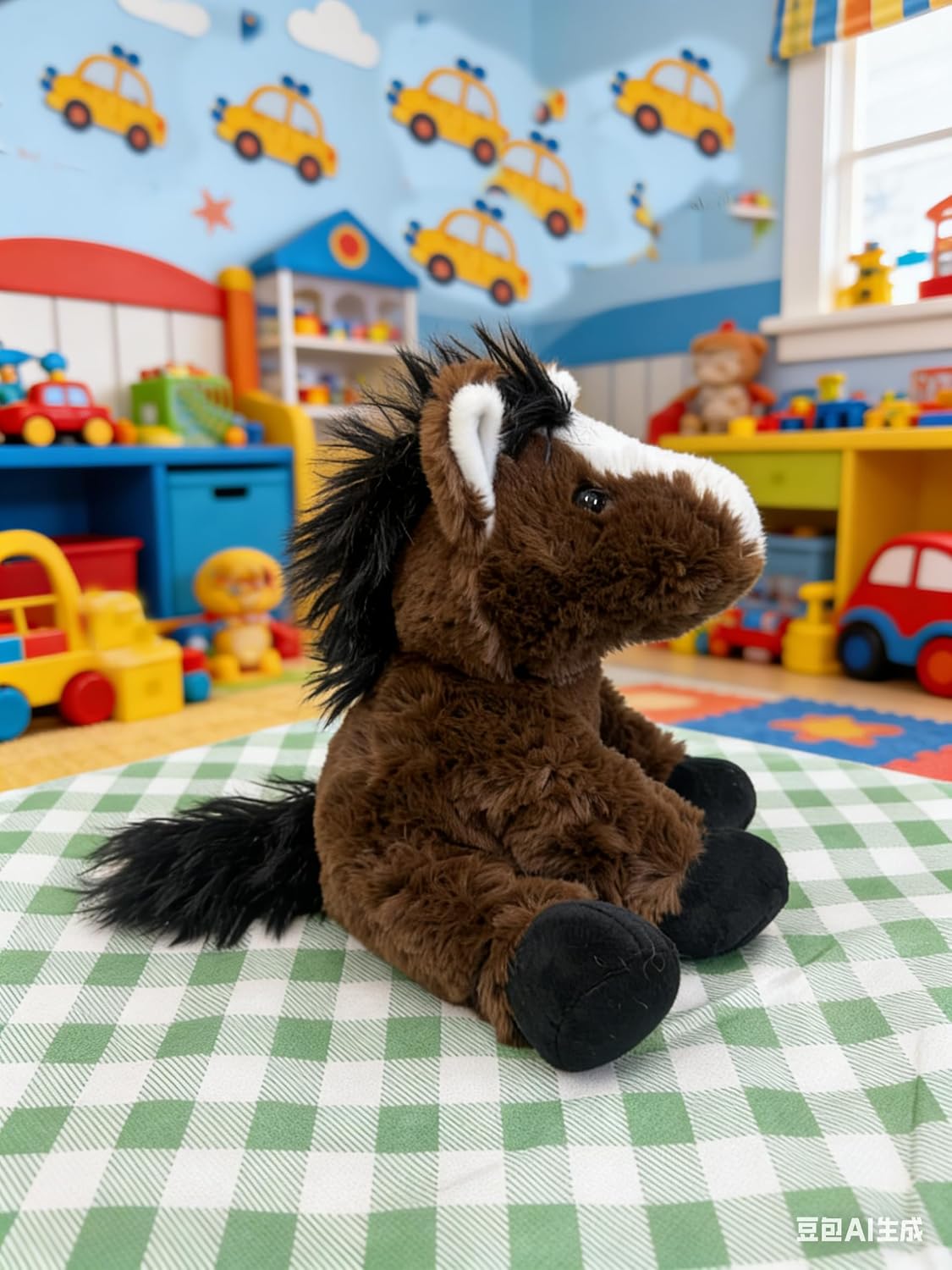YUKOUQIAN Juguete de peluche de caballo de 8 pulgadas para niñas y...