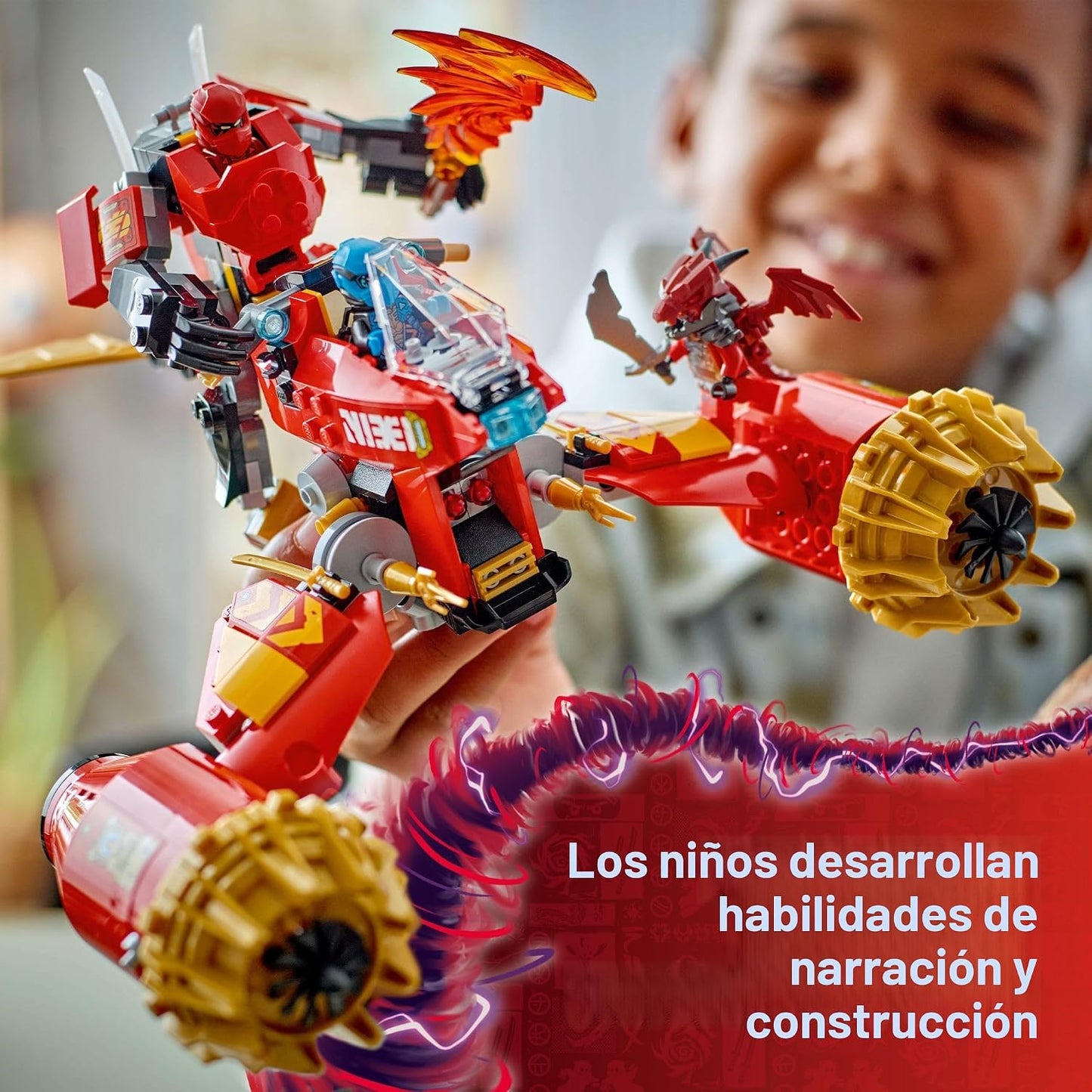 LEGO NINJAGO Kai's Mech Storm Rider Figura de Acción \u2013 Jug...
