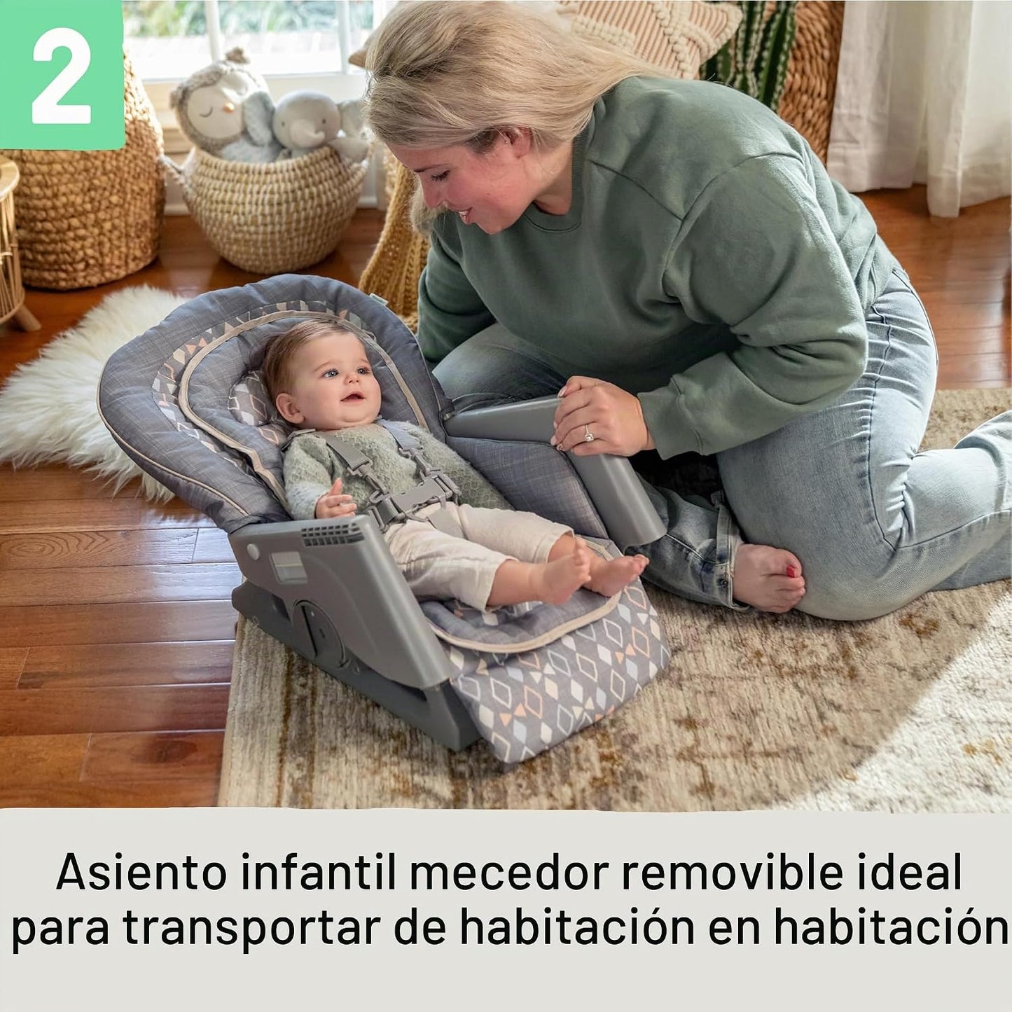Ingenuity Proper Positioner Silla Alta de Lujo - Asiento de Bebé Co...