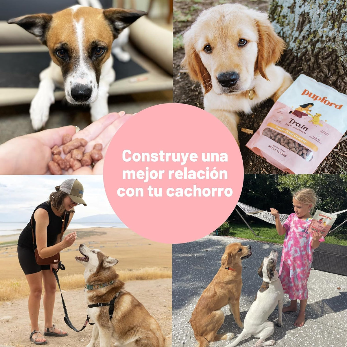 Pupford Golosinas de entrenamiento liofilizadas para perros y cacho...