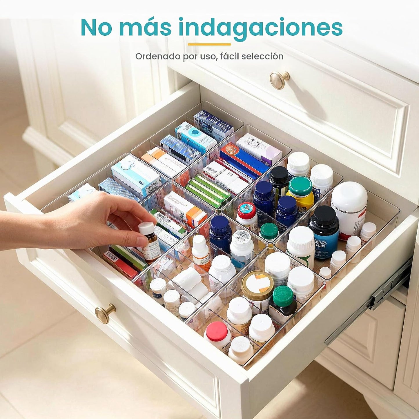 Vtopmart Paquete de 4 cubos organizadores de almacenamiento de alim...