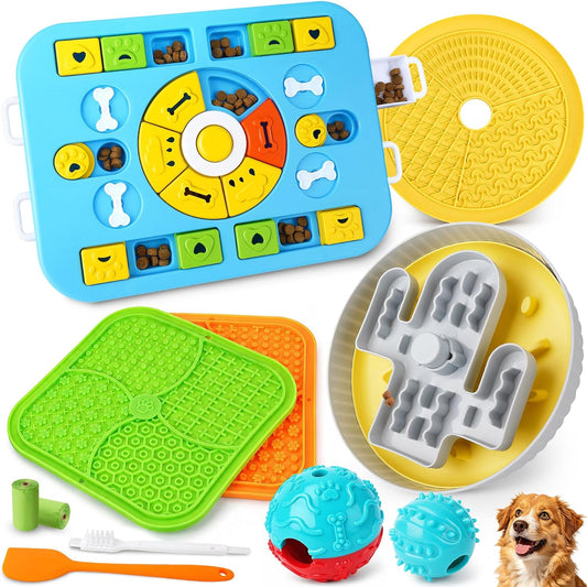 Forfon Juego de juguetes de enriquecimiento para perros mejorado co...