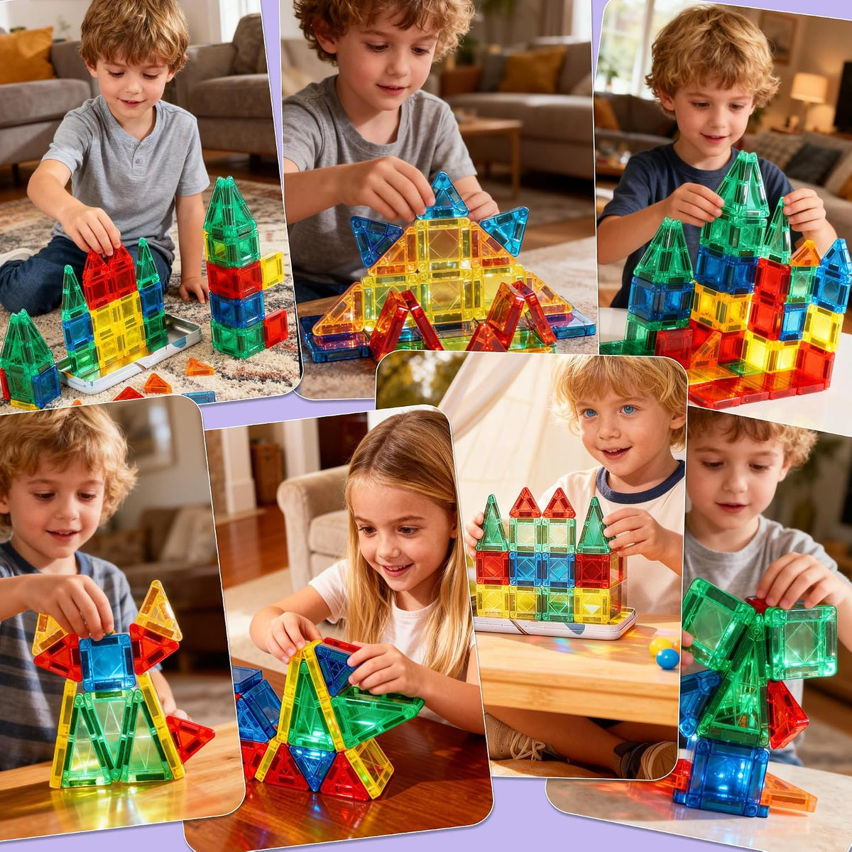 Mruikeny - Mini azulejos magnéticos de viaje para niños pequeños |...