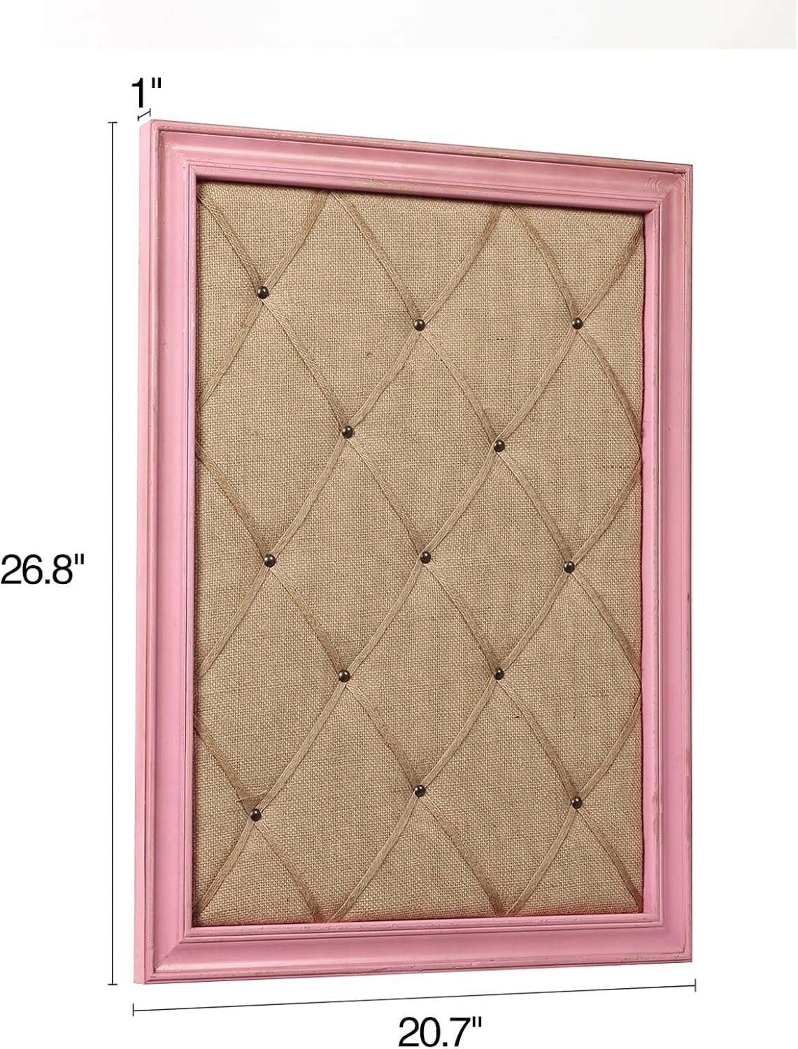 SOFE Tablero de Anuncios Rosa de Tela de Lino, Tablero de Pines, Ta...