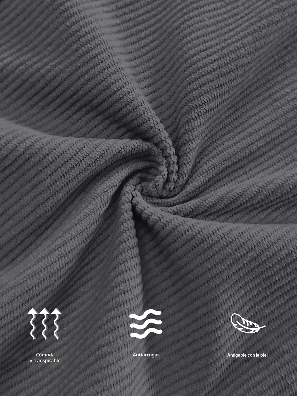 Hidkat Pantalones de corduroy casual para hombre, pantalones de pie...