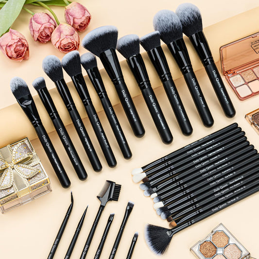 Daily Queen Juego de brochas de maquillaje profesional Kabuki, 29 u...