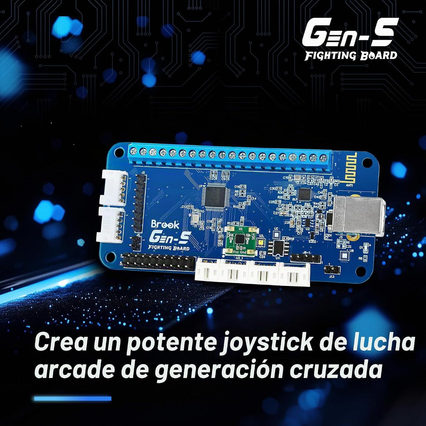 Brook Gaming GEN 5 - Tablero de combate con cable - Compatible con...