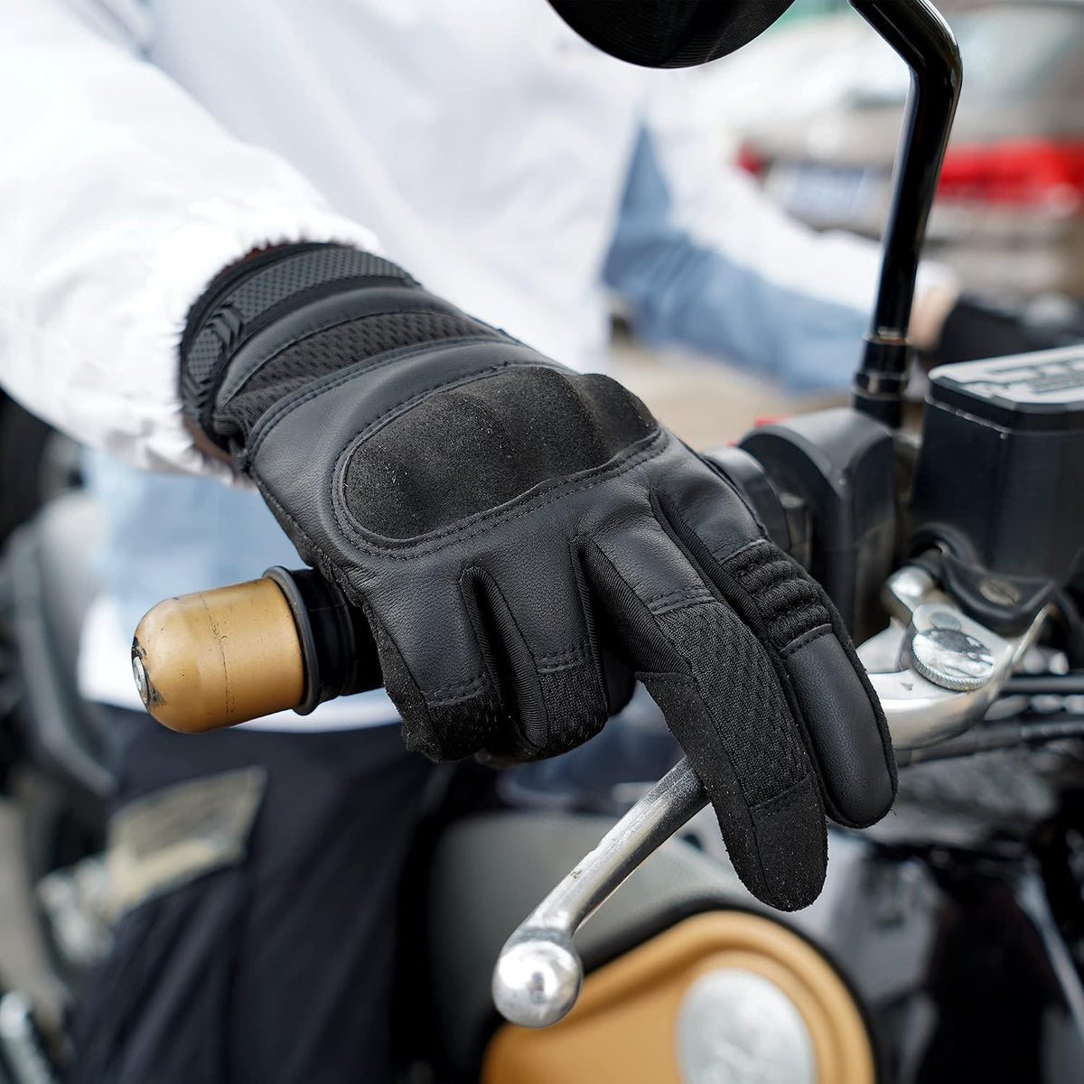 AXBXCX Guantes de motocicleta para hombre, máxima protección, aptos...