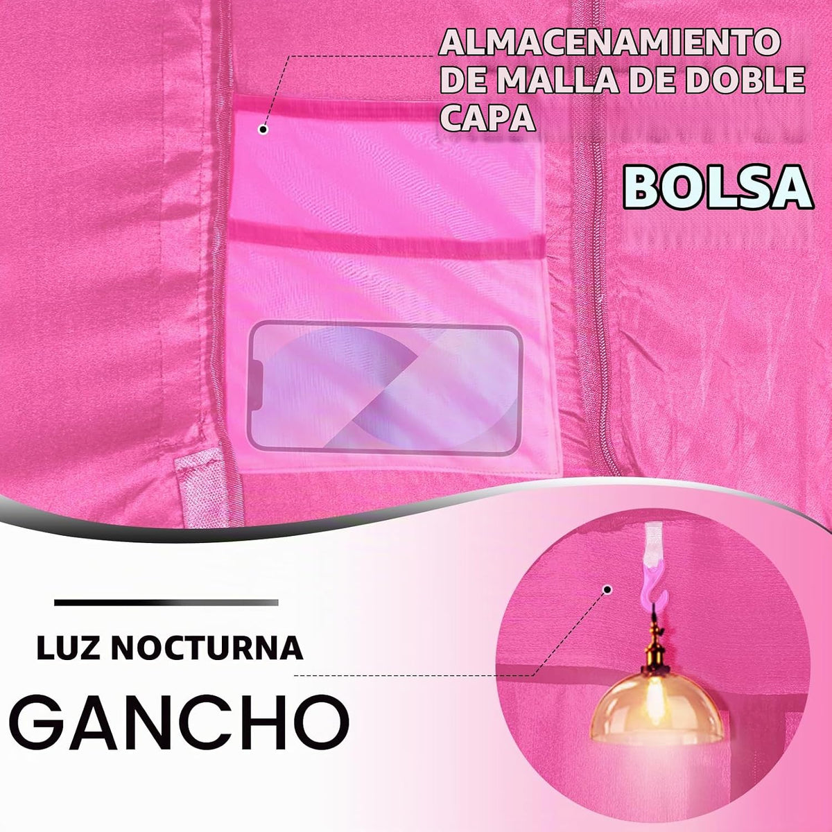 Tienda de campaña con dosel para cama para adultos y niños, tamaño...