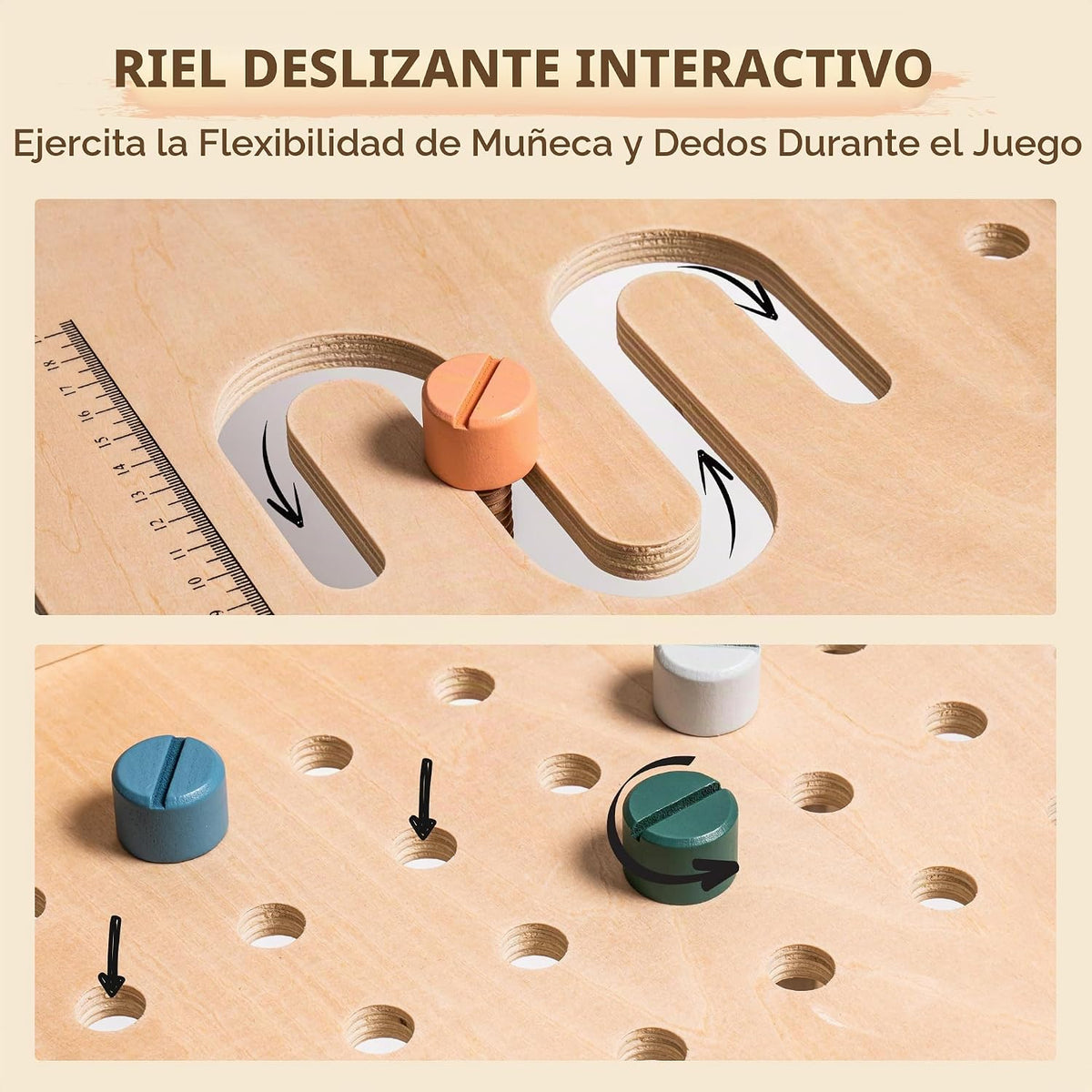 ROBUD - Banco de trabajo de herramientas de madera para niños y niñ...