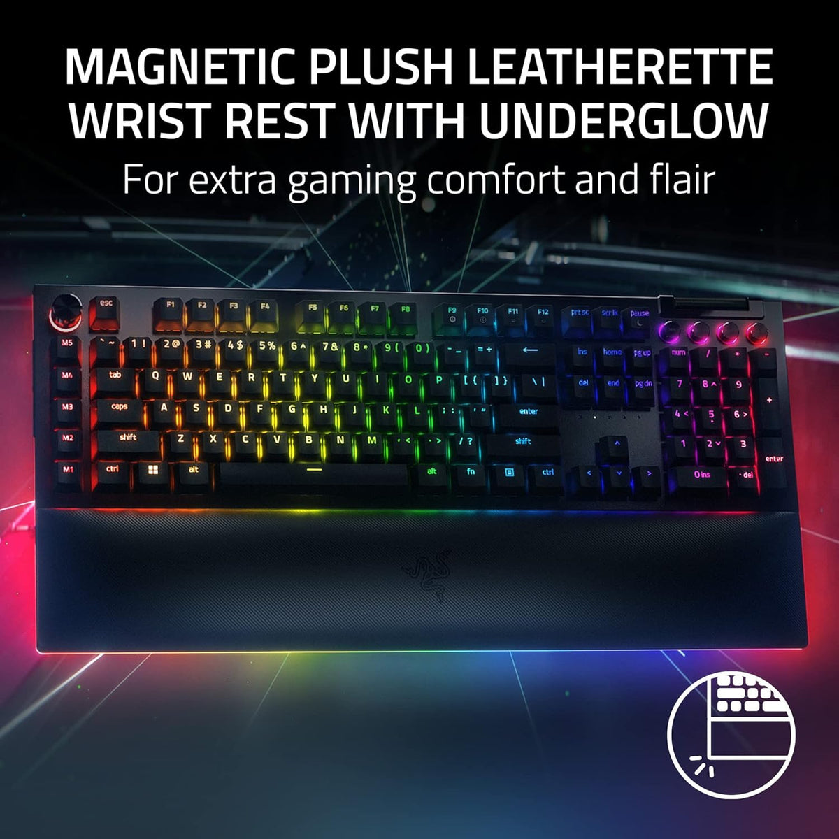 Razer BlackWidow V4 Pro - Teclado mecánico con cable para juegos |...