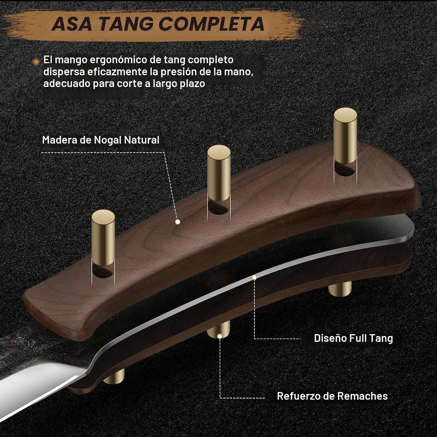 HOSHANHO Juego de 6 cuchillos para carne, ultra afilados de 4.5 pul...