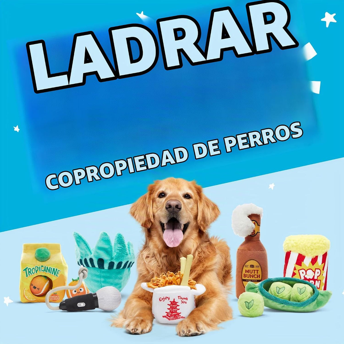Barkbox Doggo's Tacos - Juguete de peluche chirriante 3 en 1 pa...