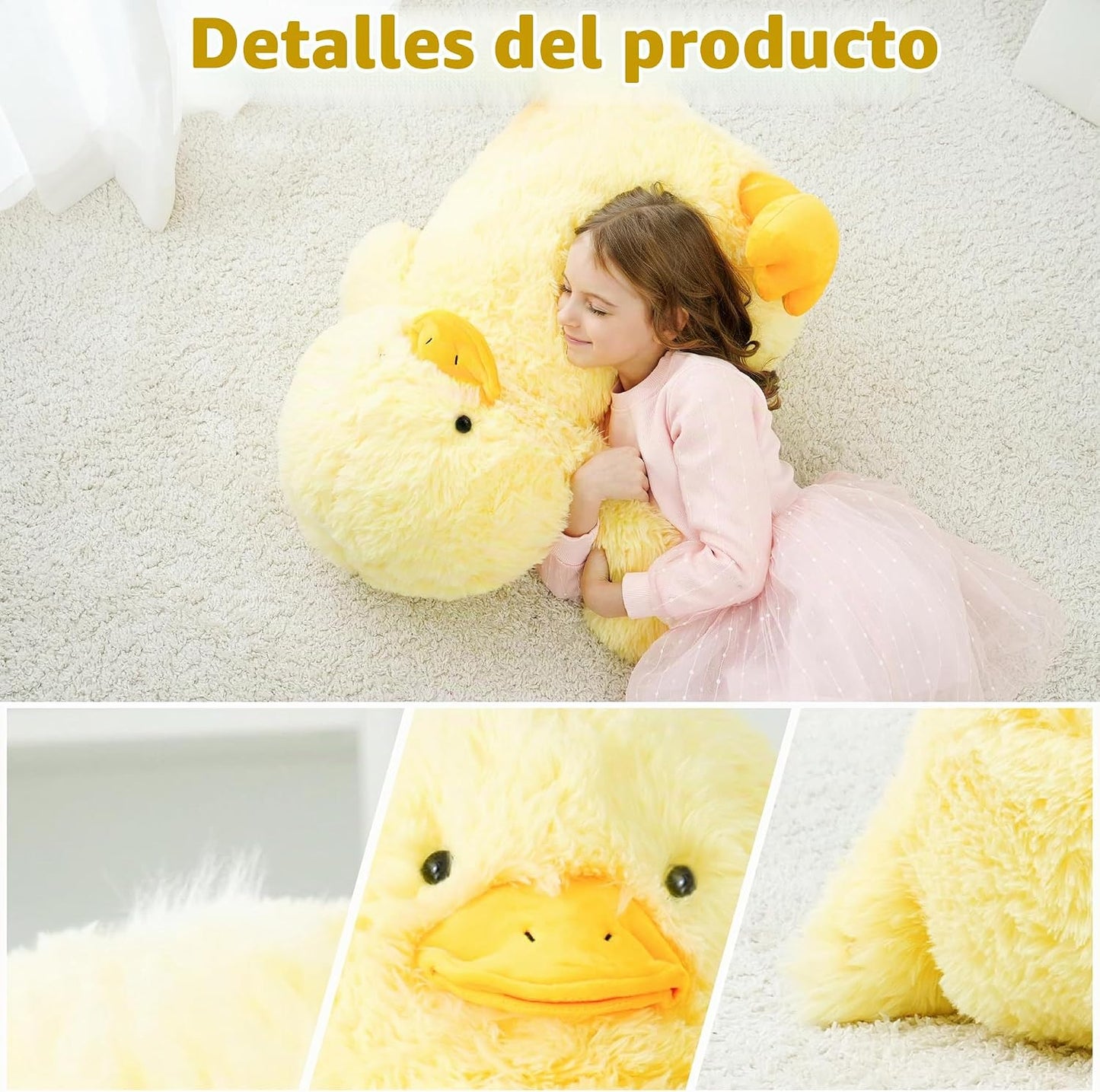 EEYQR Peluches de Pato Grandes Rellenos, Animales de Peluche de Pat...
