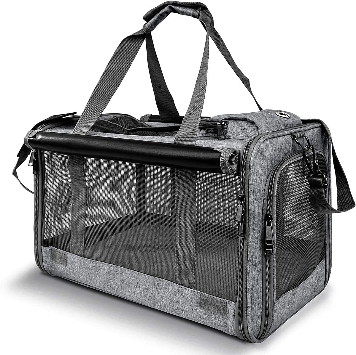 GAPZER Transportín para mascotas para gatos grandes, transportín pa...