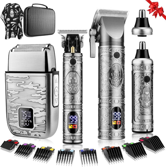 QREEYX Cortadora de pelo para hombre, recortadora de pelo en T, rec...