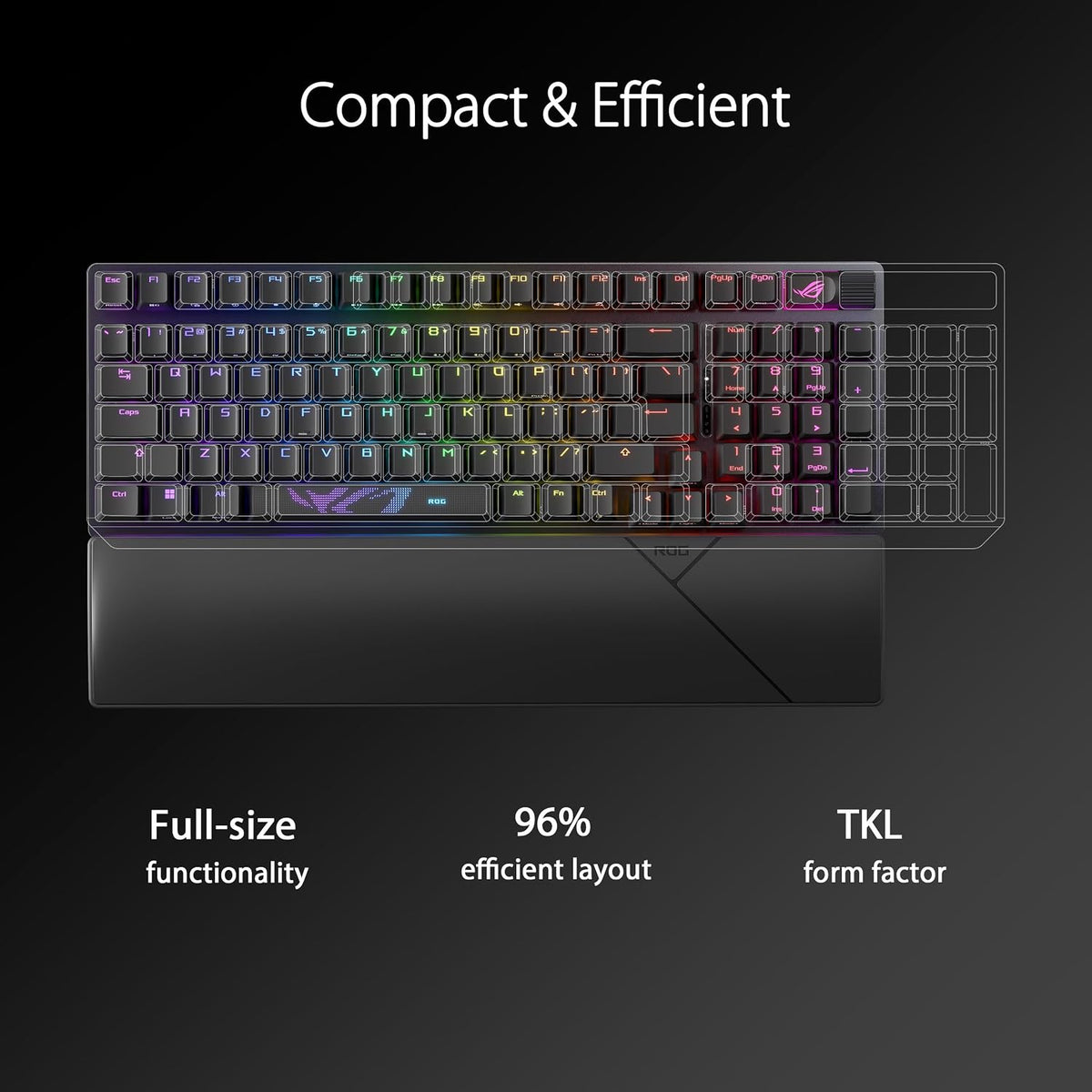 ASUS ROG Strix Scope II 96 Teclado inalámbrico para juegos y ratón...