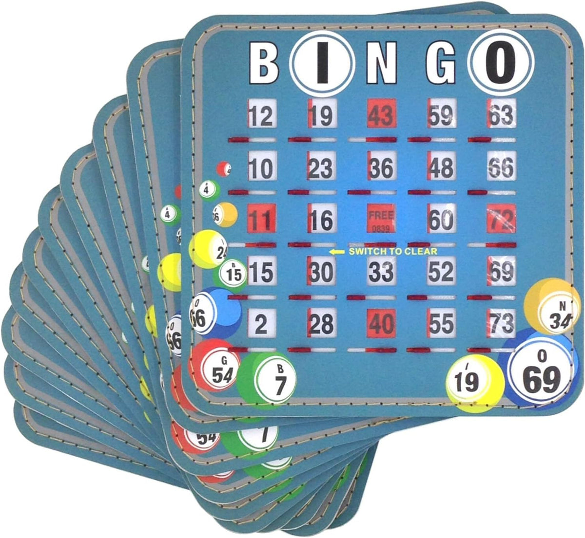 Tarjetas de obturación para Bingo Tapp Collections™, 10 unidades