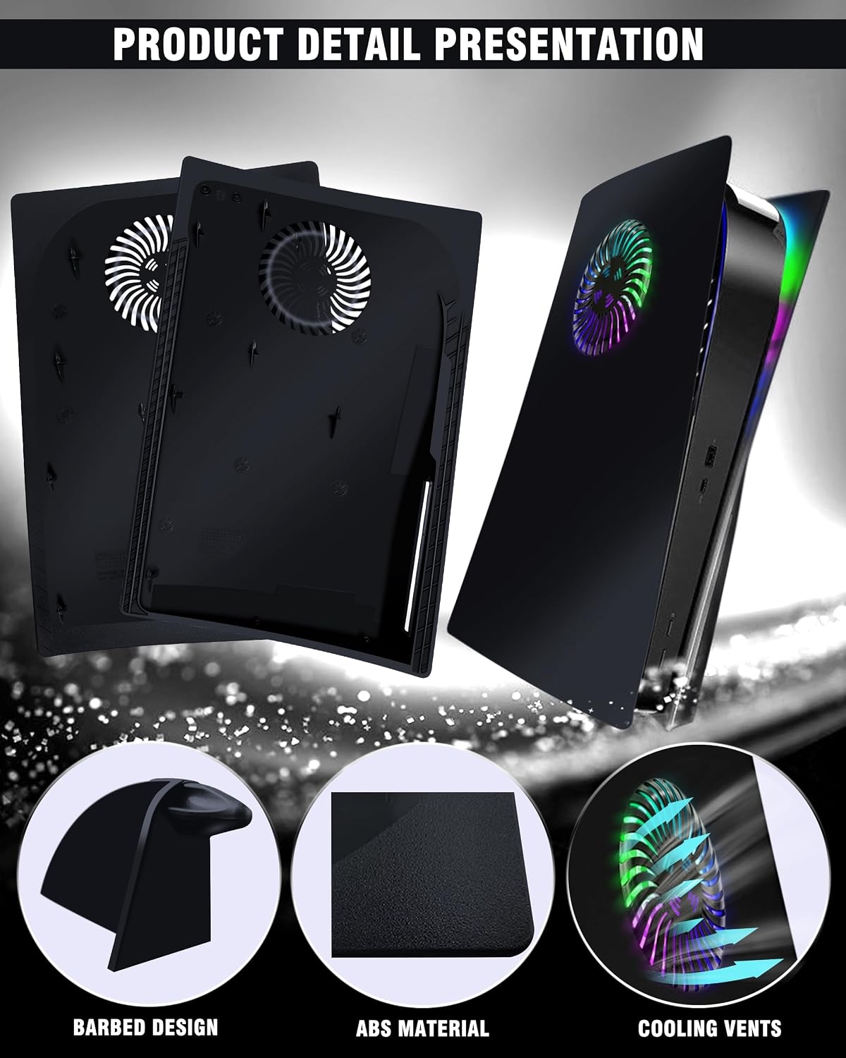 Joso - Placa frontal para PS5 Disc Edition, versión estándar 2020,...