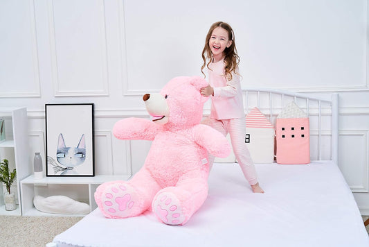 IKASA - Oso de peluche gigante, animales de juguete (Rosa, 39 pulga...