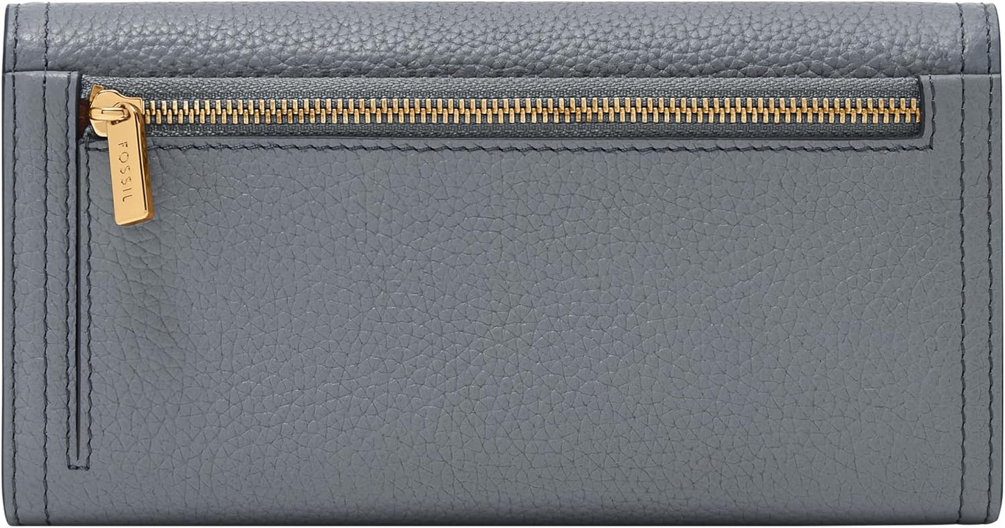 Fossil Cartera Logan de piel con bloqueo RFID para mujer