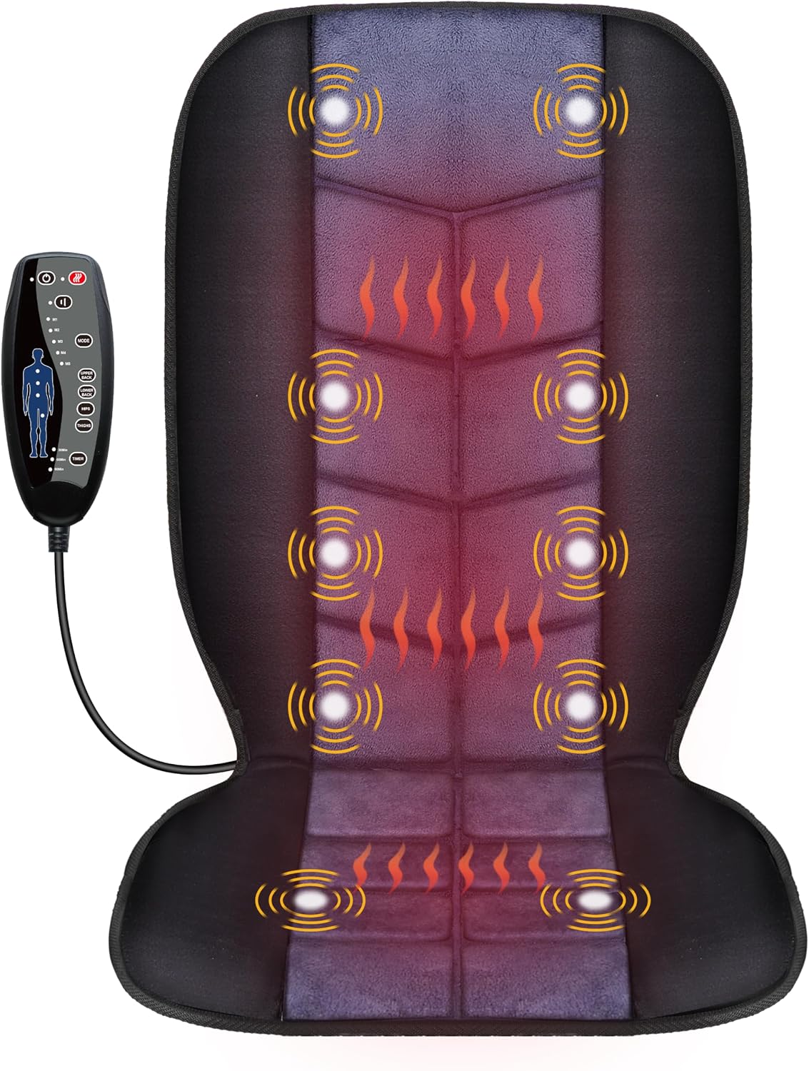 CILI Almohadilla para silla de masaje, masajeador de espalda con ca...