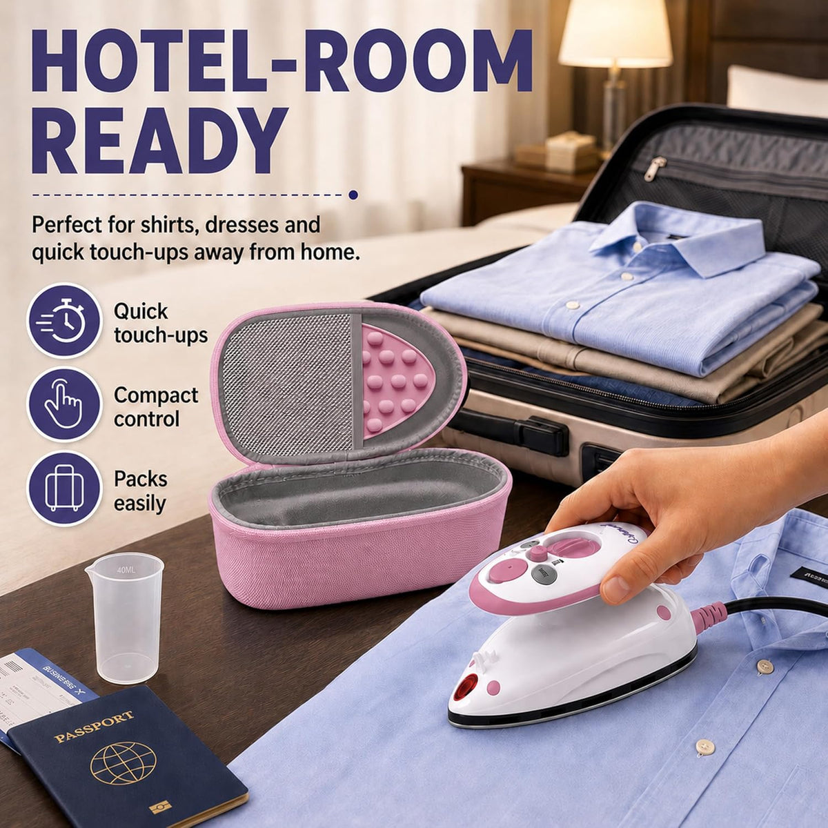 The Quilted Bear Plancha de Vapor Mini Premium \u2013 Plancha de vi...