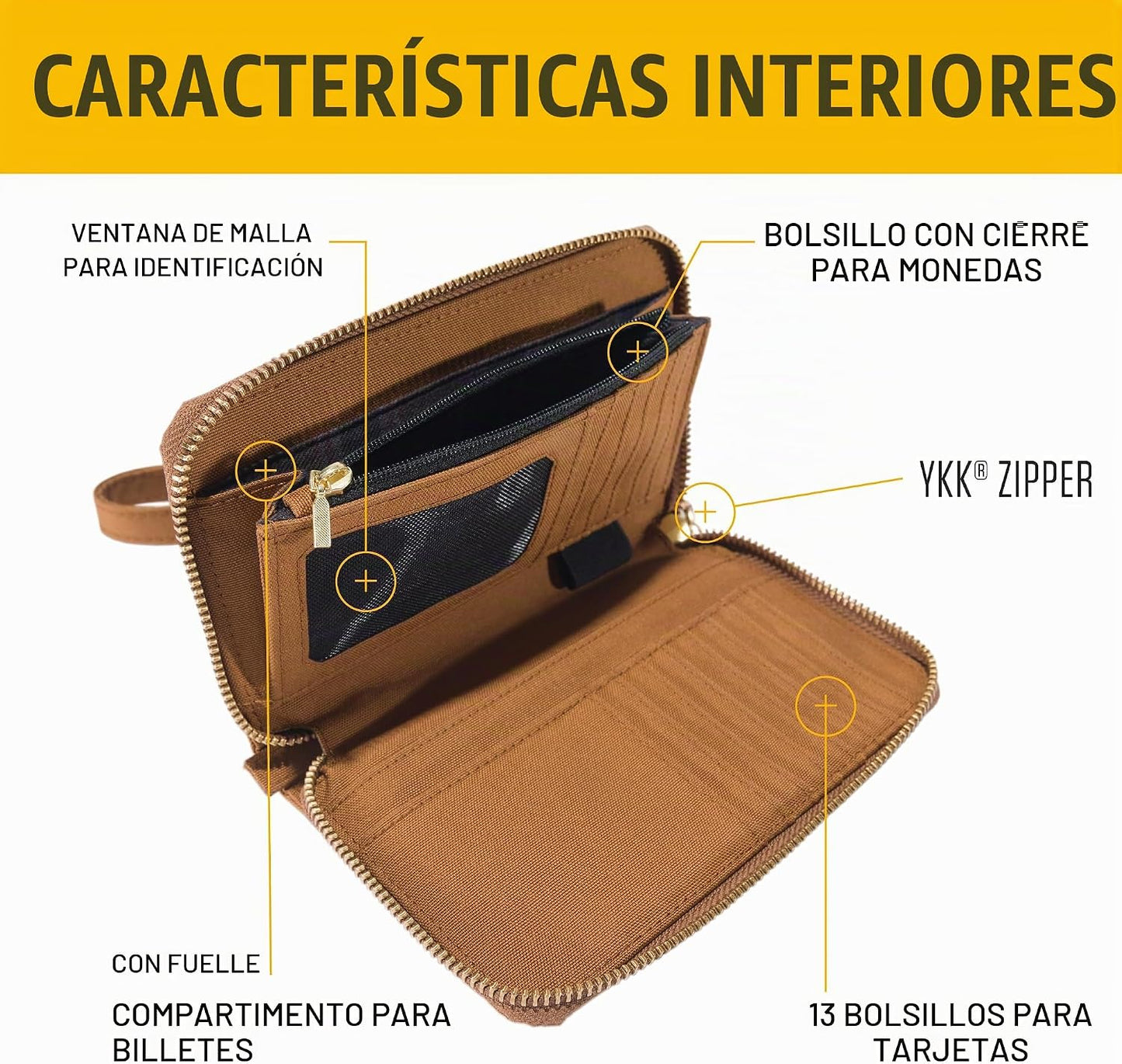 Carhartt Cartera de mano plana de nailon para mujer B0000246, Talla...