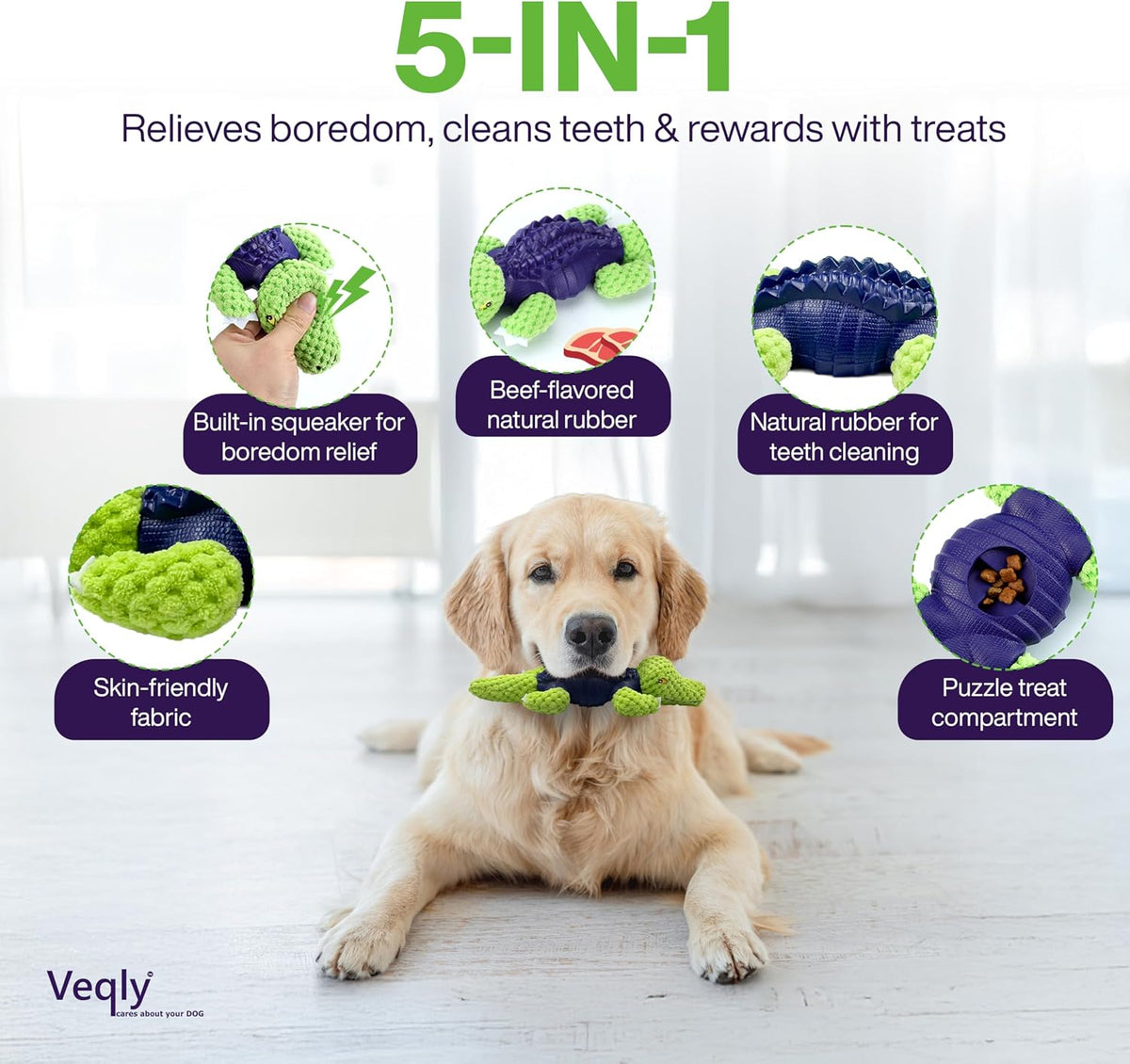 Juguetes masticables para perros para razas pequeñas y medianas, ju...
