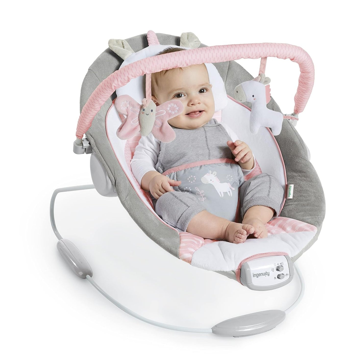 Ingenuity Hamaca Relajante para Bebé Asiento Infantil con Vibracion...