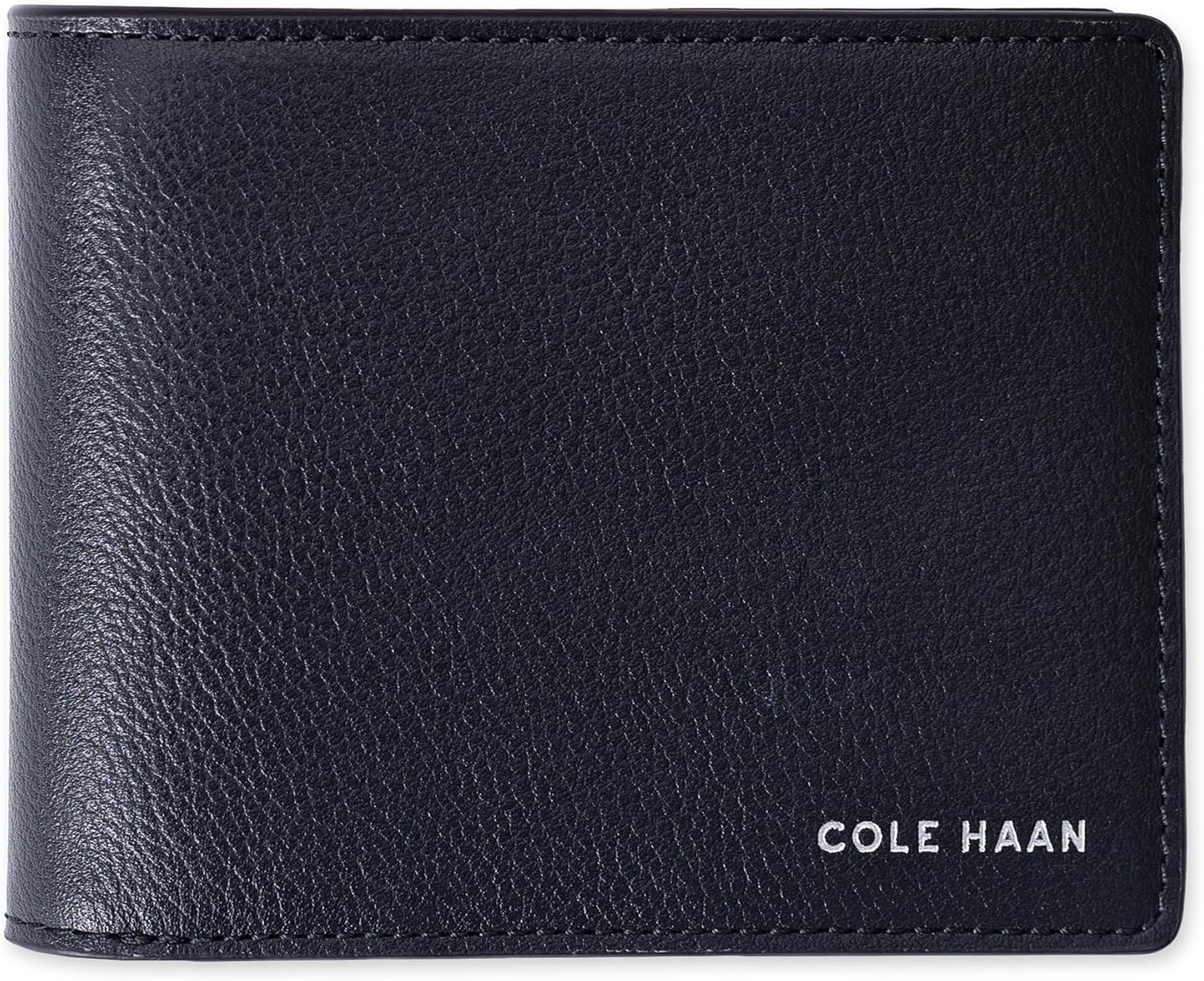 Cartera de cuero RFID para hombre de Cole Haan, plegable diaria