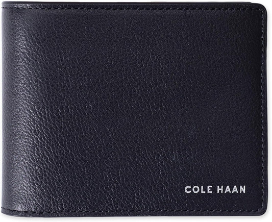 Cartera de cuero RFID para hombre de Cole Haan, plegable diaria