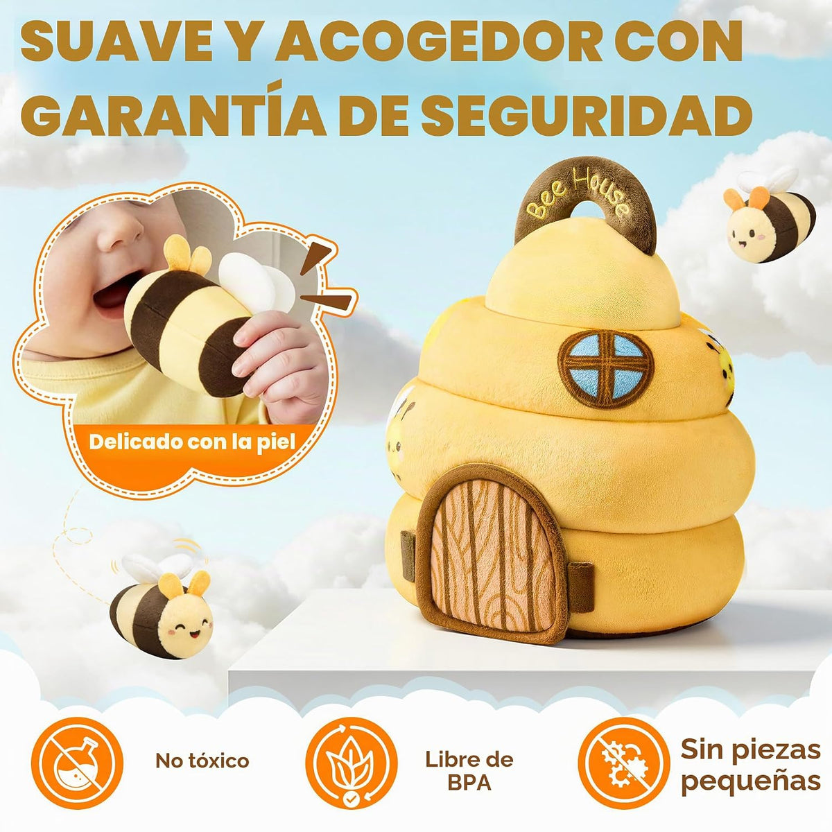 Juguetes para bebés de 6 a 12 meses - Juguete infantil de colmena c...