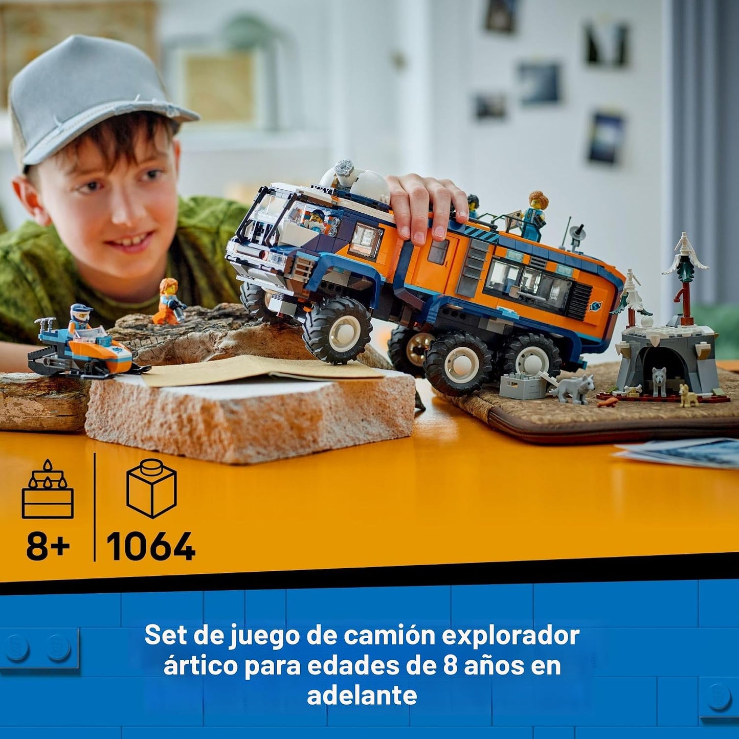 LEGO City Camión de Laboratorio Científico Explorador Ártico para C...