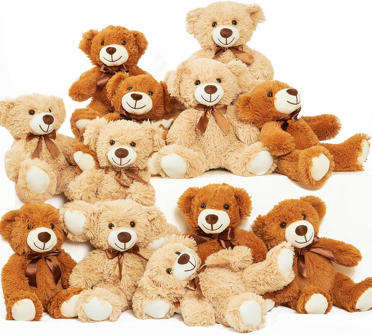 Quaakssi Ositos de peluche a granel, paquete de 12 ositos de peluch...