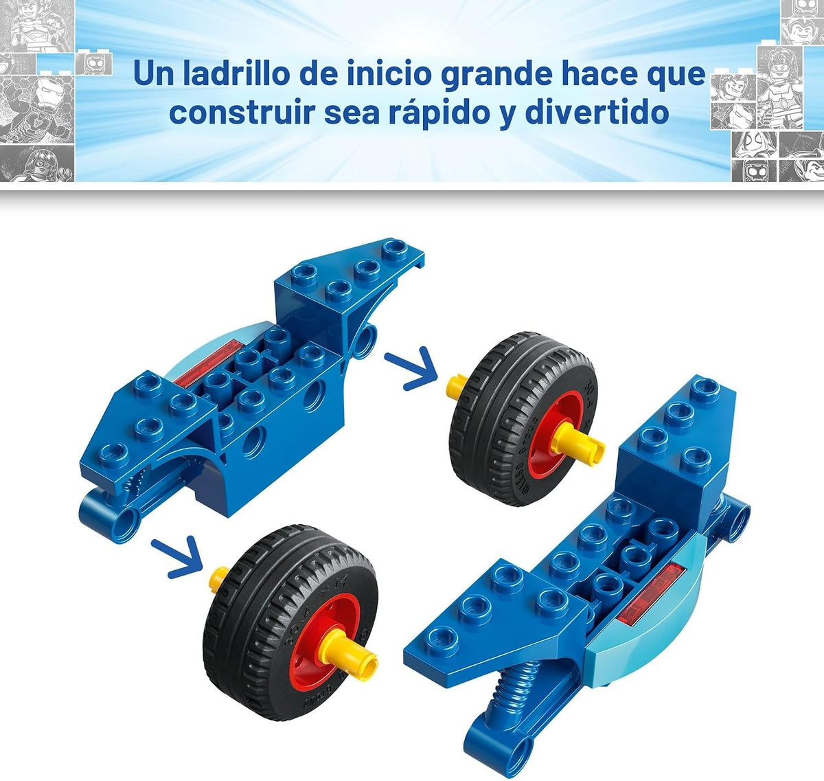 LEGO Marvel Spidey en su motocicleta contra Rhino 11206 | Juguetes...