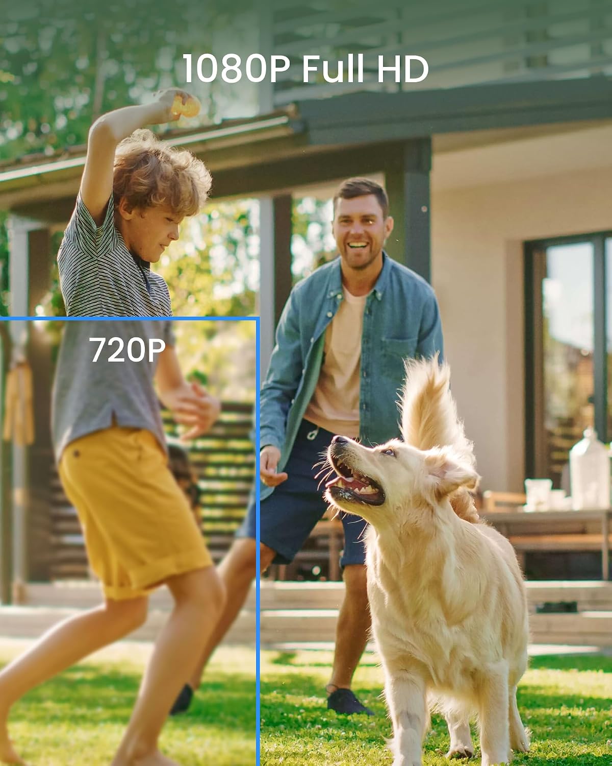 ZOSI - Cámara de seguridad 2MP 1080p para interiores y exteriores (...