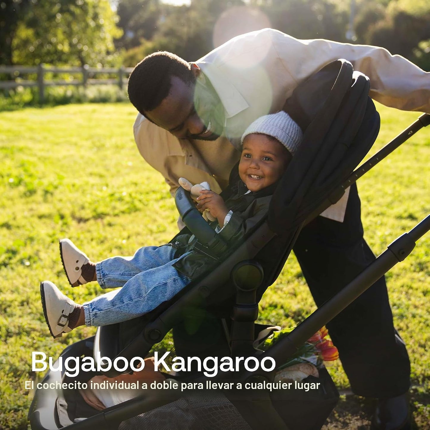 Bugaboo Kangaroo - Cochecito tándem individual a doble, compatible...