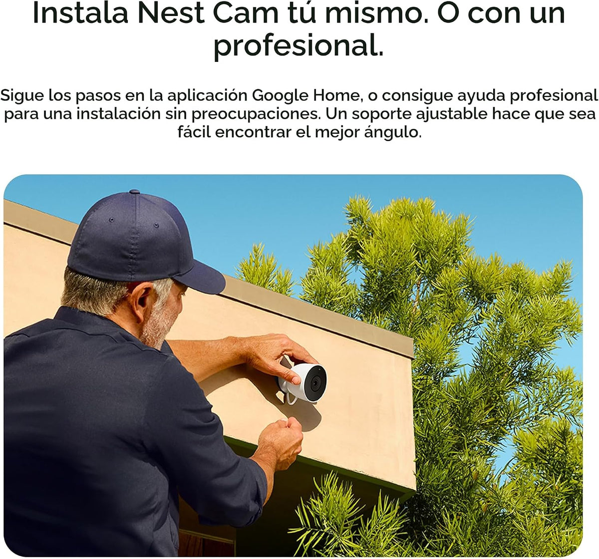 Google Nest Cam Outdoor (cableada, 2.ª generación) - Cámara de segu...