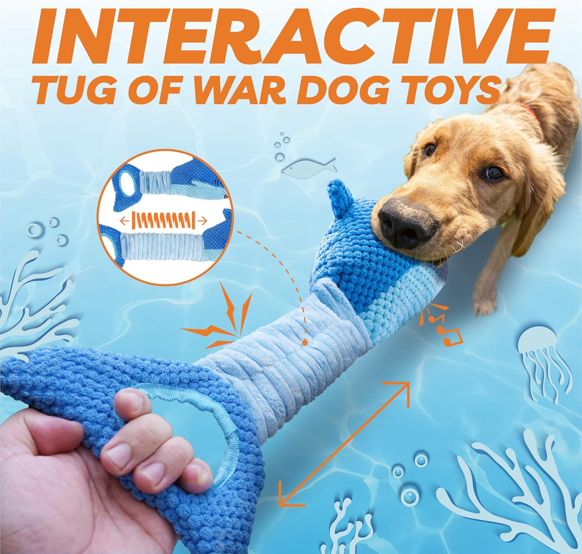 Juguetes para Perros Grandes, Juguetes Chirriantes para Perros para...