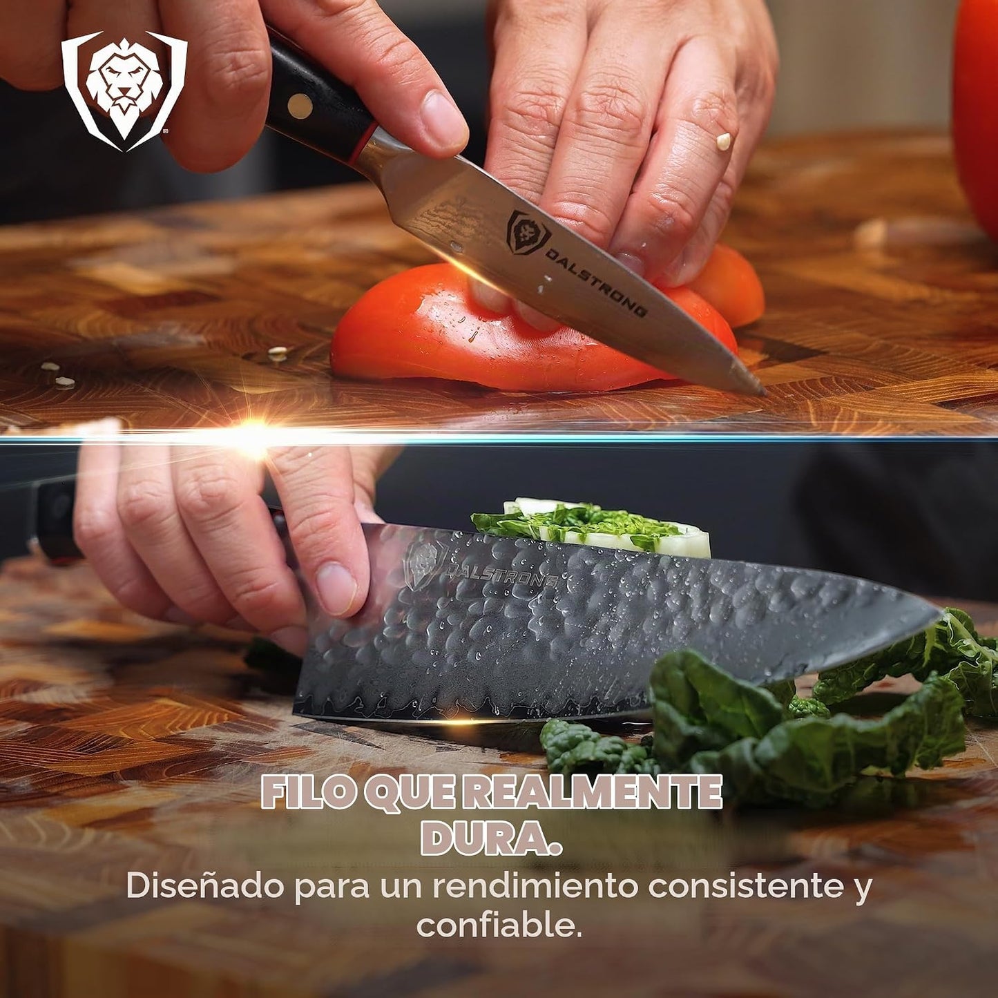 Dalstrong Juego de 2 piezas - Cuchillo de chef de 8 pulgadas y cuch...