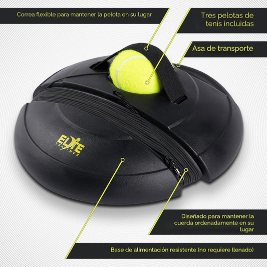 Elite Trainer Juego de pelotas de rebote de tenis | Base de potenci...