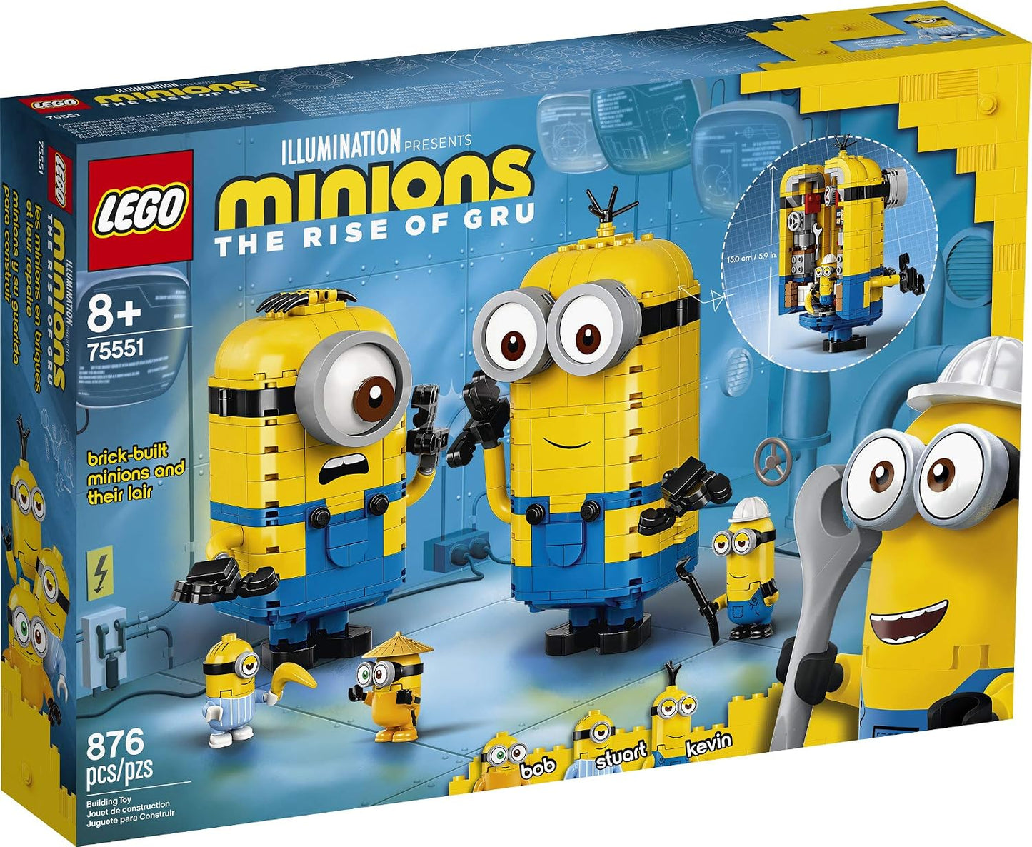 LEGO Minions: El surgimiento de Gru: Minions construidos con ladril...