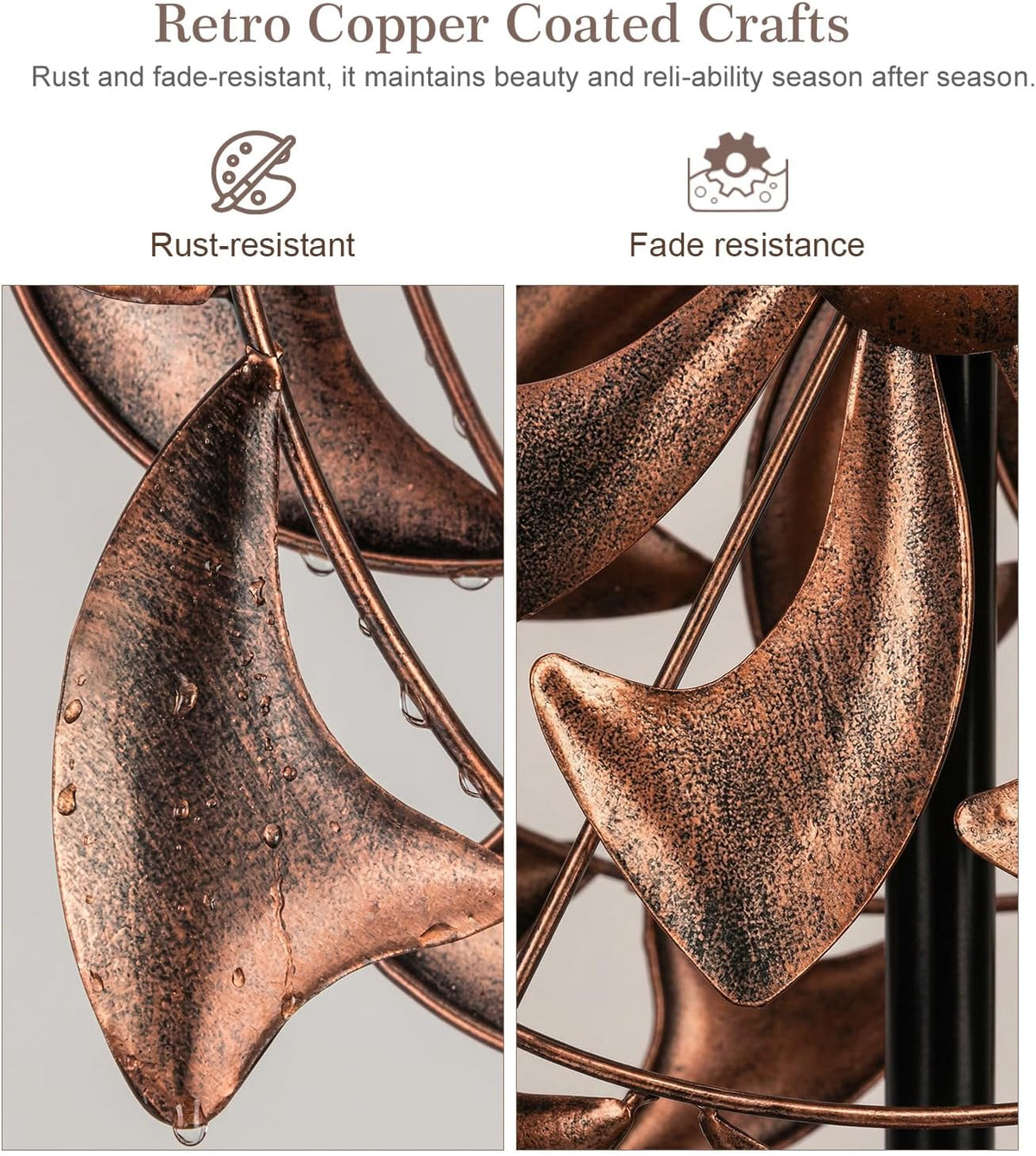 Molinillos de viento para decoración de jardín al aire libre, 13 x...