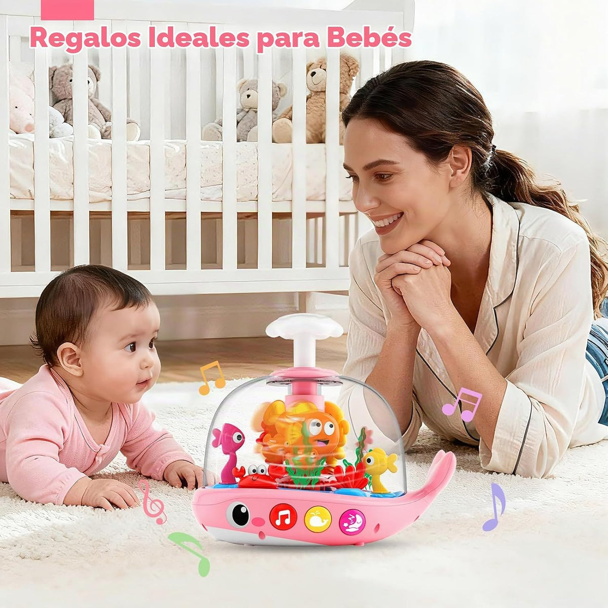Juguetes para bebé niña de 6 a 12 meses: Juguete musical iluminado...