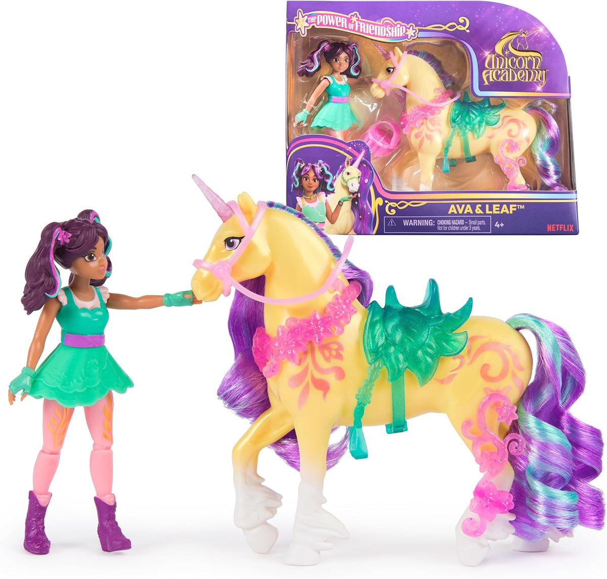 Unicorn Academy, Set de Poder de Amistad de Ava y Leaf con Silla de...