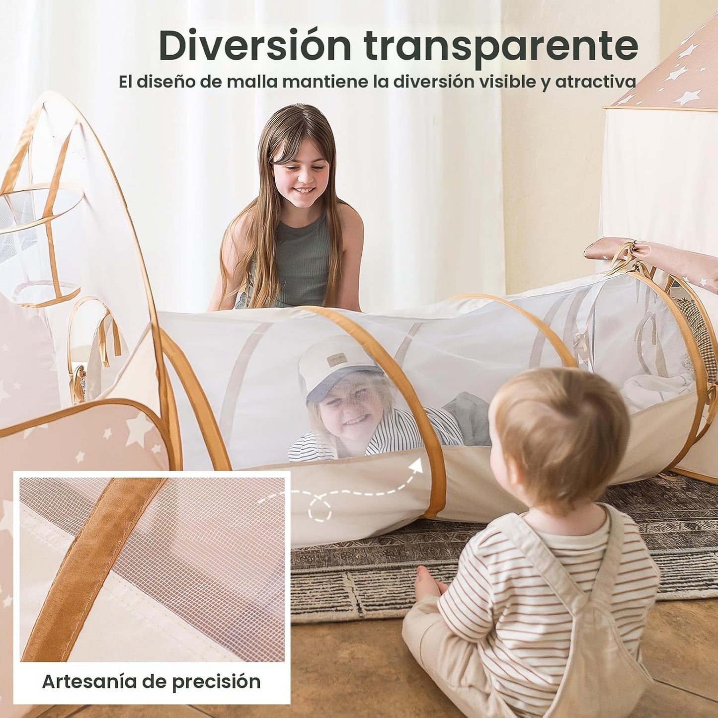 Tiny Land Tienda de Juegos para Niños con Túnel, Tienda de Juegos E...