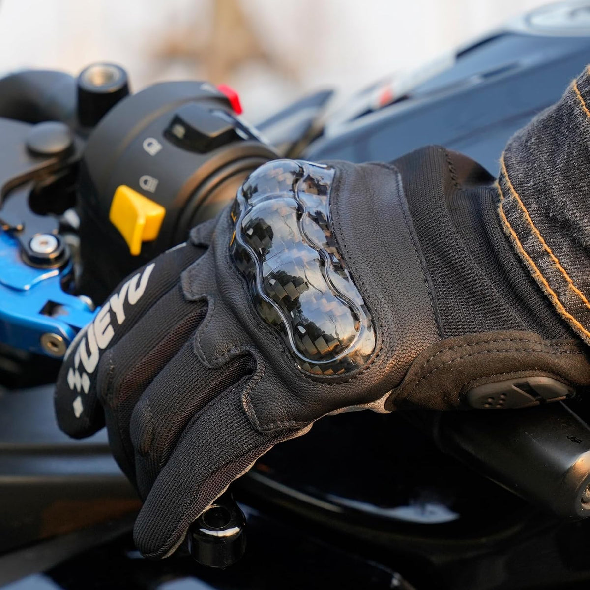 Masontex Guantes de motocicleta para hombres y mujeres, guantes de...