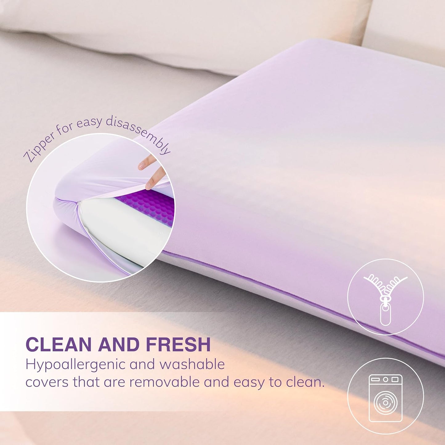 EGOHOME Almohada de espuma viscoelástica de gel refrescante, diseño...